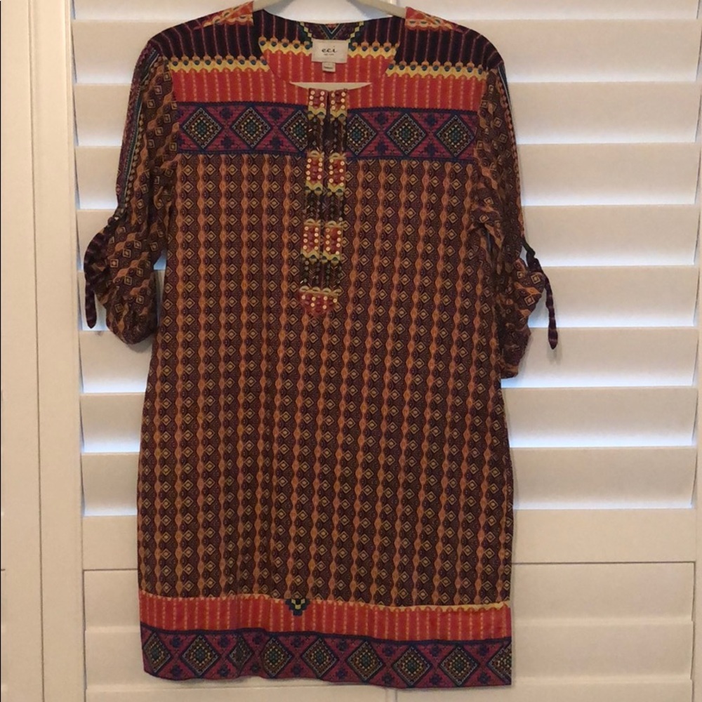 Boho 3/4 sleeve dress